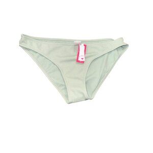 Juniors' Textured Cheeky Bikini Bottom - Xhilaration™ Light Sage Green